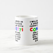 Cercueil Confettis Mug Drôle (Centre)
