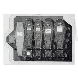 Cercueils royaux à l'Abbaye de Westminster