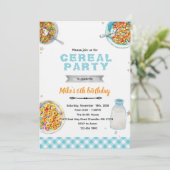 Cereal Birthday party invitation (Debout devant)