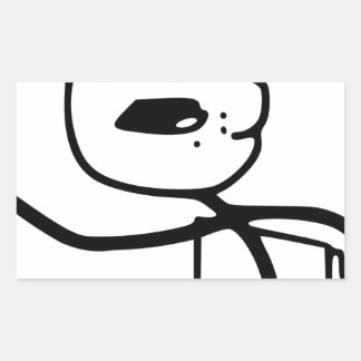 Cereal Guy Meme Rechthoekige Sticker