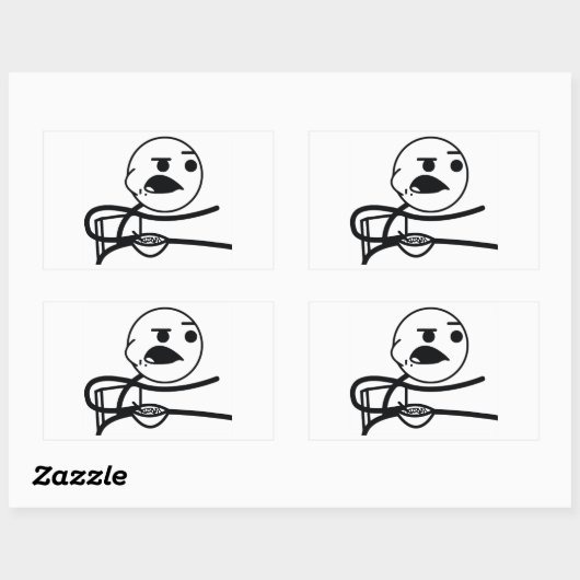 Cereal Guy Rechthoekige Sticker (Vel)