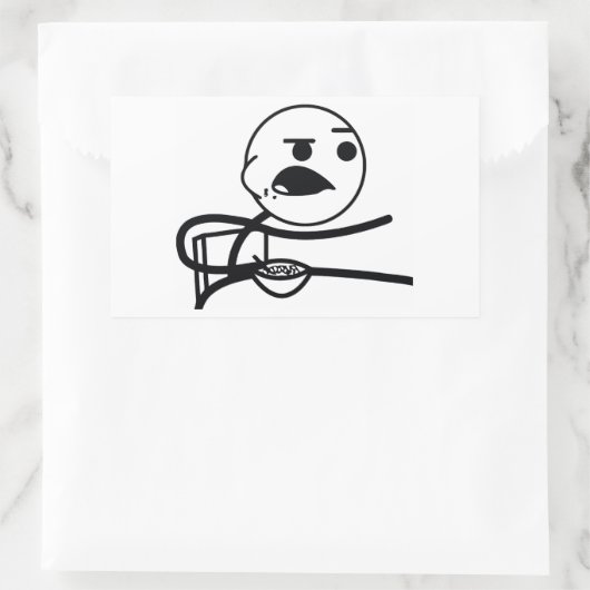 Cereal Guy Rechthoekige Sticker (Tas)