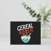 Cereal Killer Halloween Costume Monster Briefkaart (Staand voorkant)