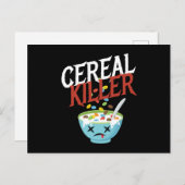 Cereal Killer Halloween Costume Monster Briefkaart (Voorkant / Achterkant)