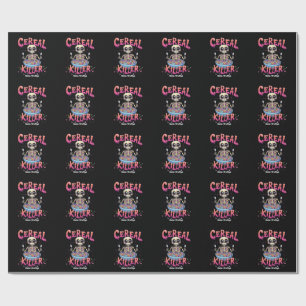 Cereal Killer Ontbijt Grappig Cereal Bowl Skelet Cadeaupapier