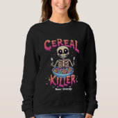 Cereal Killer Ontbijt Grappig Cereal Bowl Skelet Trui (Voorkant)