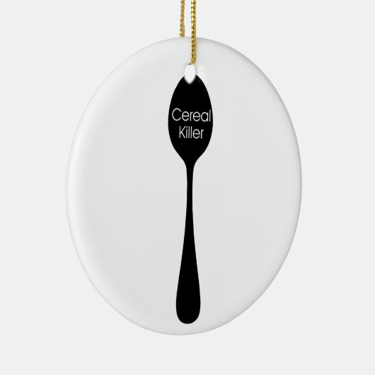 Cereal Killer Spoon Keramisch Ornament (Rechts)