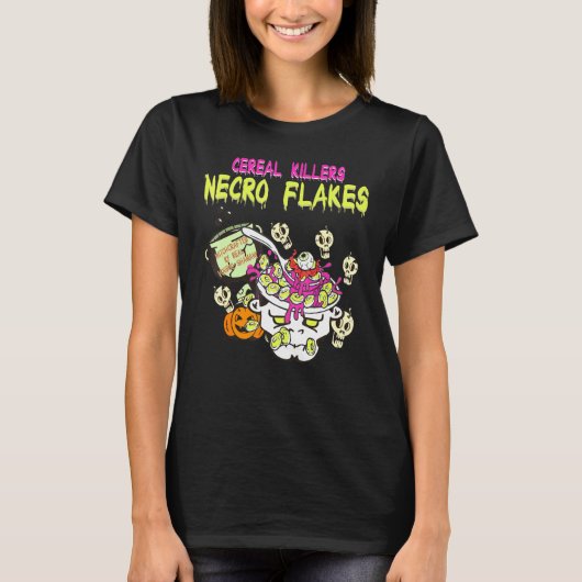 Cereal Killer Zombies Horror Pun Cereal Food Theme T-shirt (Voorkant)