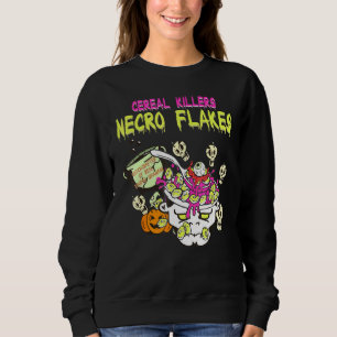 Cereal Killer Zombies Horror Pun Cereal Food Theme Trui