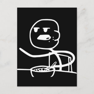 Cereal Meme Guy Briefkaart