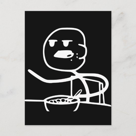 Cereal Meme Guy Briefkaart (Voorkant)