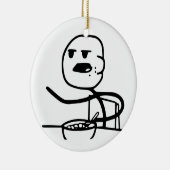 Cereal Meme Guy Keramisch Ornament (Rechts)
