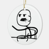 Cereal Meme Guy Keramisch Ornament (Links)