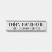 Céréales de bois blanc Hanging Porte Nom Plaque (Devant)