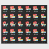 Cerealsly Corny Funny Milk Cereal Pun Dark BG Cadeaupapier (Vlak)