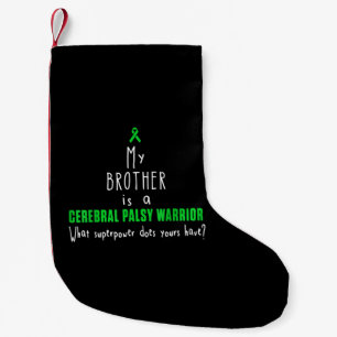 Cerebral Palsy Awareness Brother Warrior T shirt Kleine Kerstsok