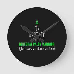 Cerebral Palsy Awareness Brother Warrior T shirt Ronde Klok