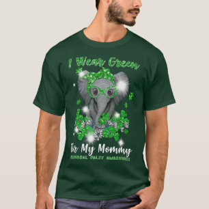 Cerebral Palsy Elephant I Draag Green CP mama T-shirt