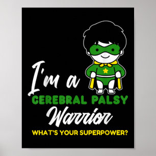 Cerebral Palsy Warrior CP Hero Hero Palsy Award Poster