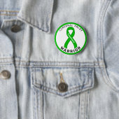 Cerebral Palsy Warrior Ribbon White Button (In situ)