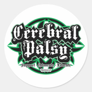 Cerebrale verlamming tribaal ronde sticker