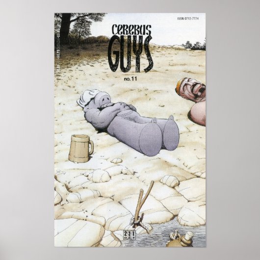 Cerebus issue #211 cover print print (Voorkant)