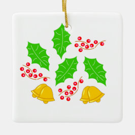 Ceremonia de Cerezo de Navidad Adorno Ceramic Orna Keramisch Ornament