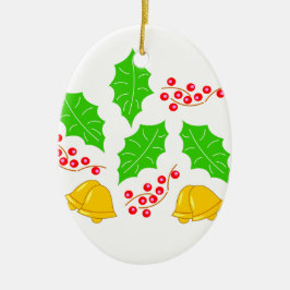 Ceremonia de Cerezo de Navidad Adorno Ceramic Orna Keramisch Ornament
