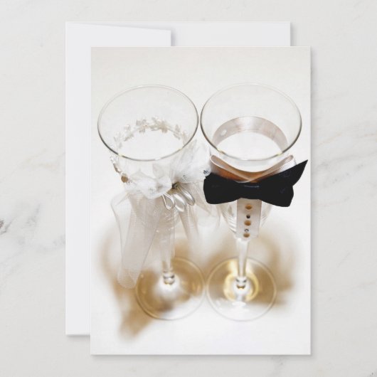 Ceremonial Wedding Champagne Glasses (Voorkant)