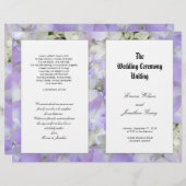 Cérémonie catholique Fleurs violettes Modèle du pr (Devant / Derrière)