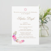 Cérémonie de baptême Hébreu Invitation de fille (Debout devant)