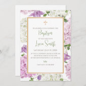 Cérémonie de baptême invitations pour le baptême d (Devant / Derrière)