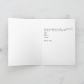 Cérémonie de dédicace, bébé garçon, invitation (Intérieur)
