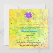 Cérémonie de Invitation de mariage Hippy Tie Dye (Dos)