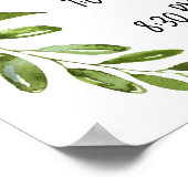 Cérémonie de Mariage Botaniques Dîner Affiche de b (Coin)