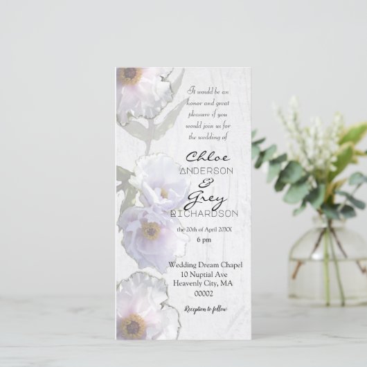 Cérémonie de Mariage corrigée Invitation avec des (Debout devant)