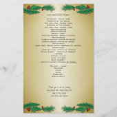 Cérémonie de Mariage de Noël Tropical Modèle Gold (Dos)