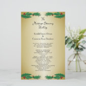 Cérémonie de Mariage de Noël Tropical Modèle Gold (Debout devant)