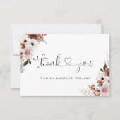 Cérémonie de Mariage de soie Florale Merci plat (Devant)