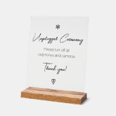 Cérémonie de mariage débranchée Calligraphie éléga (Angle)