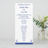 Cérémonie de Mariage nautique Cartes (Debout devant)