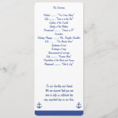 Cérémonie de Mariage nautique Cartes (Dos)