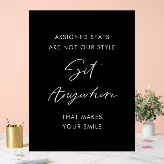 Cérémonie de mariage Siège Noir En Tout lieu (Mariage)