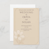 Cérémonie de Mariage simple Invitation - Invitatio (Devant / Derrière)