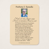 Cérémonie de prière du Mémorial de Jésus catholiqu (Dos)