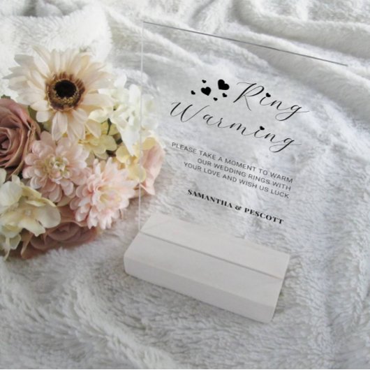 Cérémonie de réchauffement des anneaux mariages