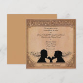 Cérémonie d'engagement Invitations personnalisées (Devant / Derrière)