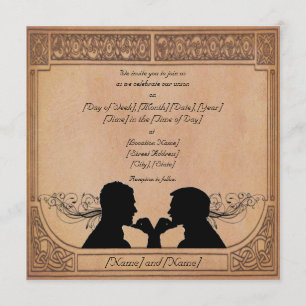 Cérémonie d'engagement Invitations personnalisées