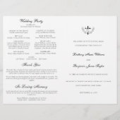 Cérémonie des Mariages catholiques avec programme  (Devant)