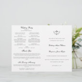 Cérémonie des Mariages catholiques avec programme (Debout devant)